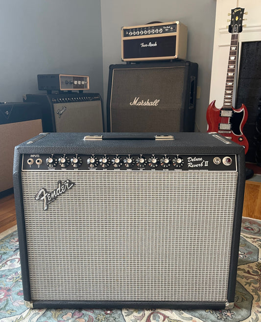 1984 Fender Deluxe Reverb II Black Tolex "Rivera Era"