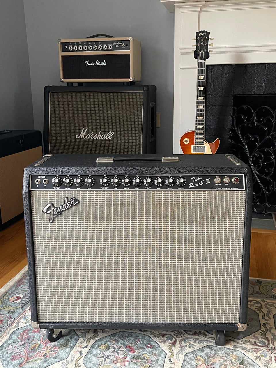 1983 Fender Twin Reverb II Black Tolex "Rivera Era"