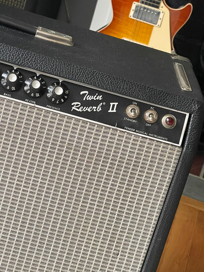 1983 Fender Twin Reverb II Black Tolex "Rivera Era"