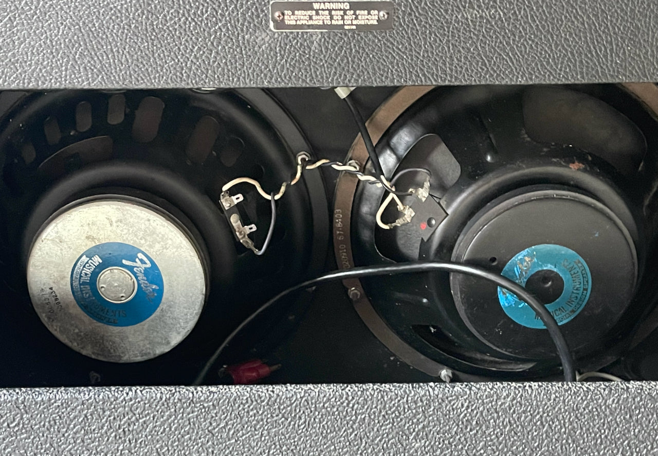 1983 Fender Twin Reverb II Black Tolex "Rivera Era"