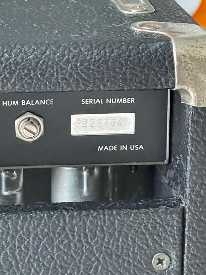 1983 Fender Twin Reverb II Black Tolex "Rivera Era"