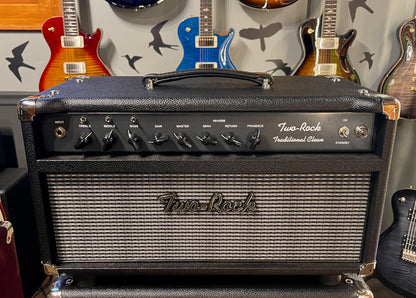 2021 Two Rock Traditional Clean 100/50 Black Bronco Tolex Silver Cloth & 2x12 Cabinet