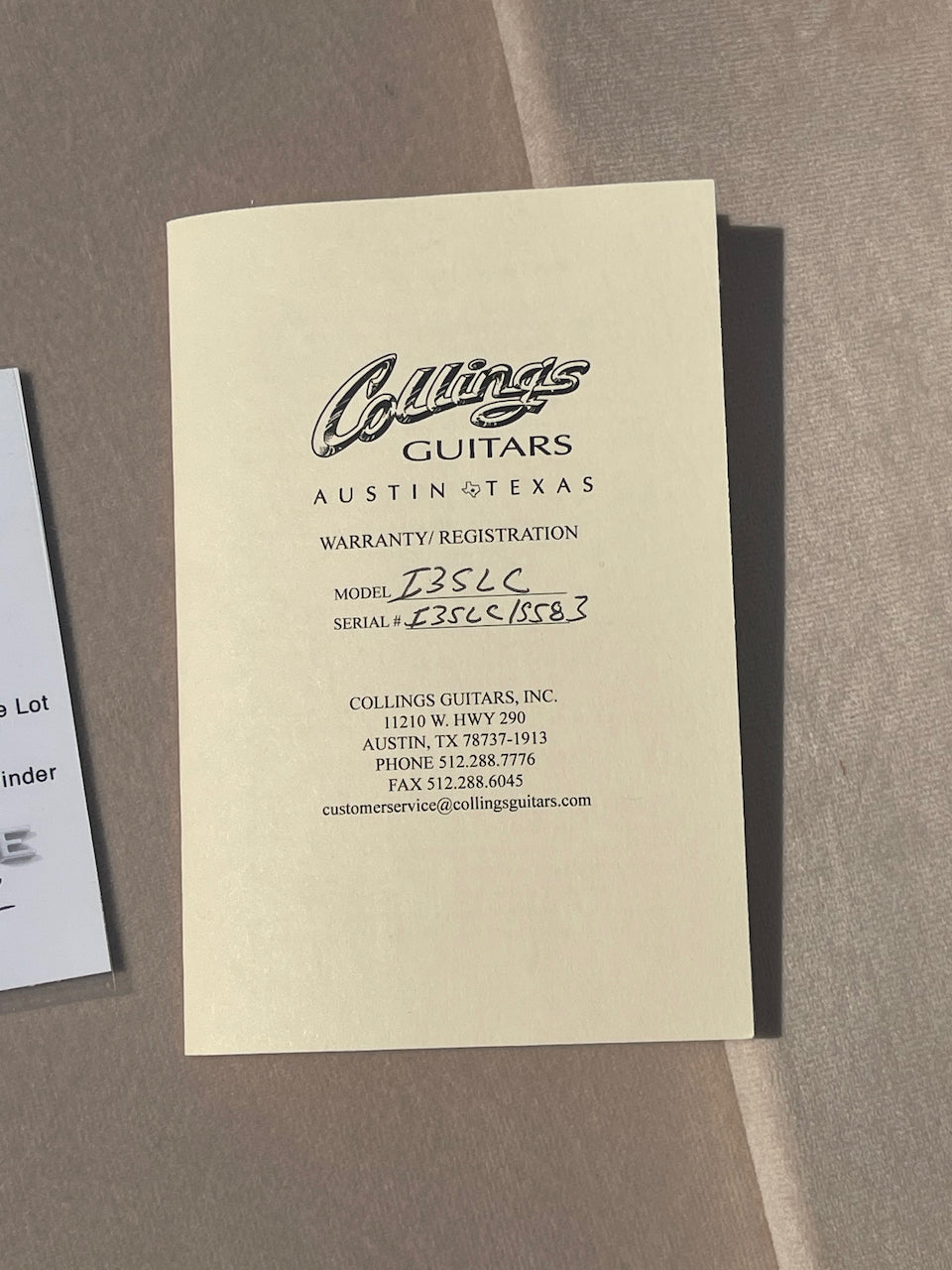 2015 Collings I-35 LC Blonde Throbaks
