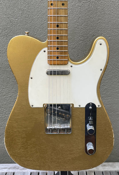 2021 Danocaster Single Cut Firemist Gold Budz Pickups