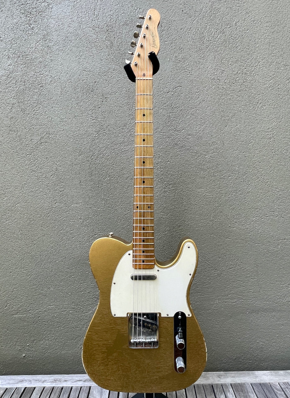 2021 Danocaster Single Cut Firemist Gold Budz Pickups