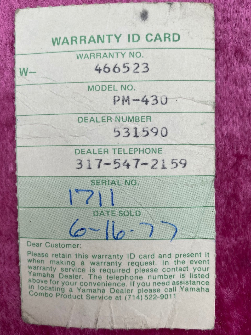 1976 Gibson Thunderbird Bicentennial Bass in Natural