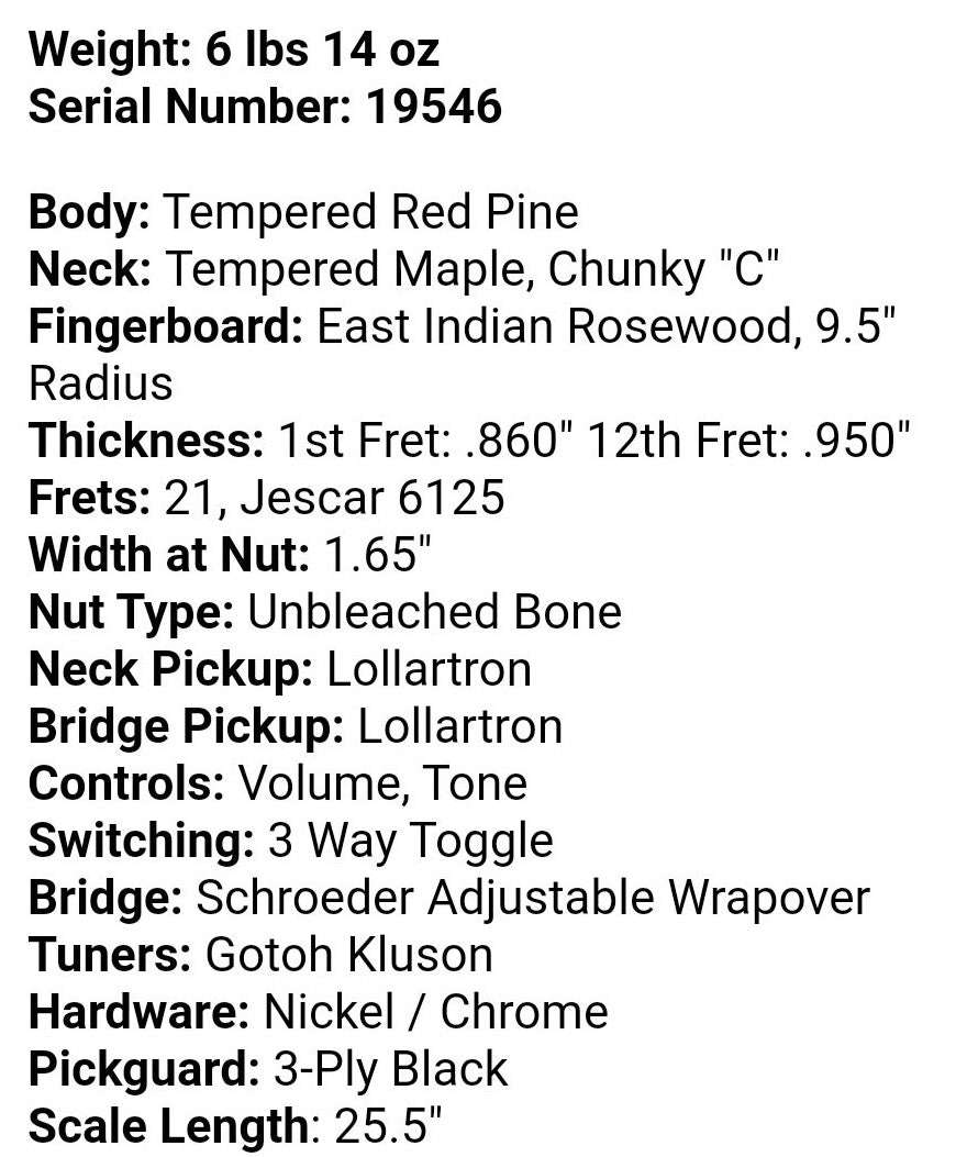 Novo Serus TCS Maroon Burst LollarTrons