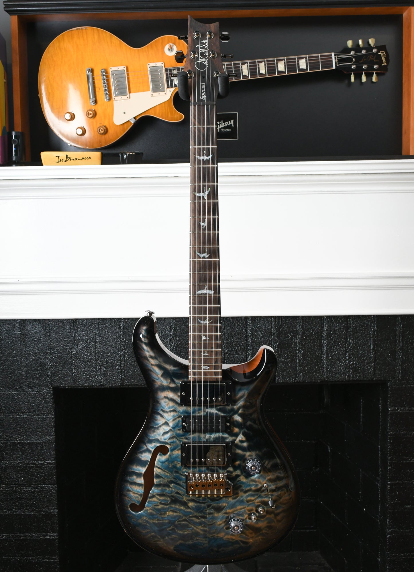 2022 Paul Reed Smith PRS Wood Library Special 22 Semi Hollow Faded Whale Blue Burst