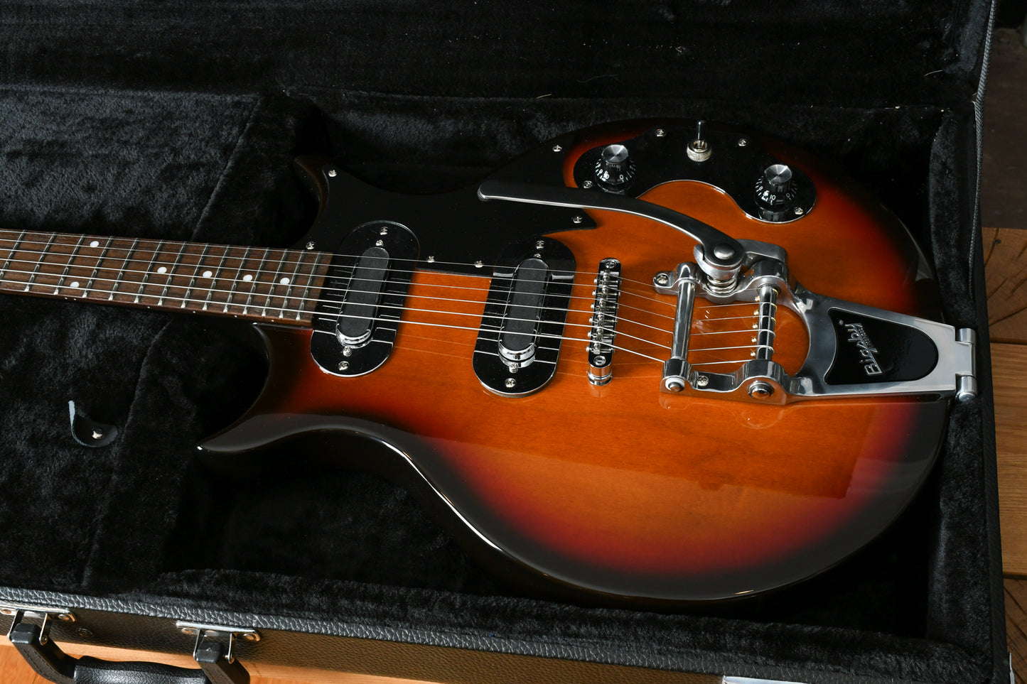 2016 Eastwood Marksman V Sunburst Gemini Pickups