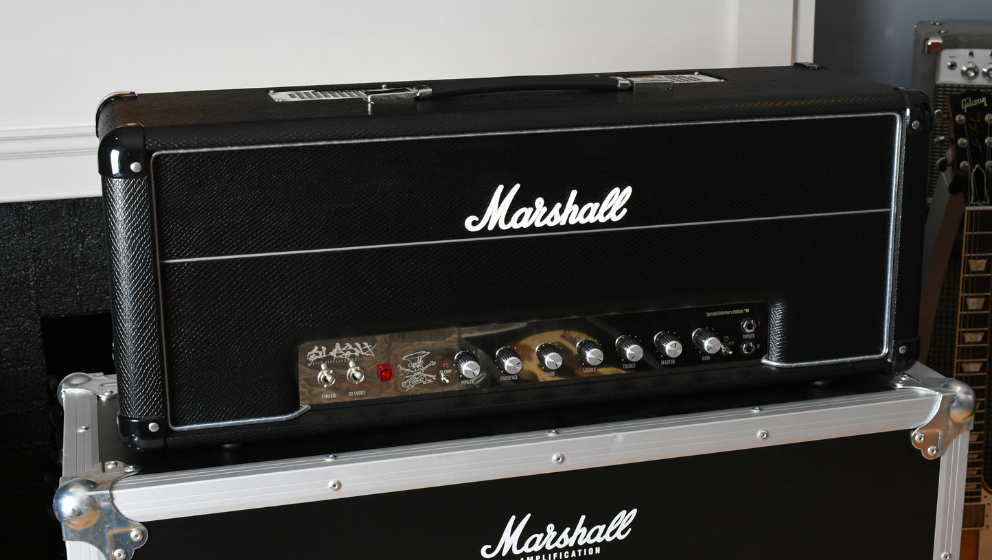 2011 Marshall Slash Signed #10 AFD100 Appetite For Destruction Head & Roadcase