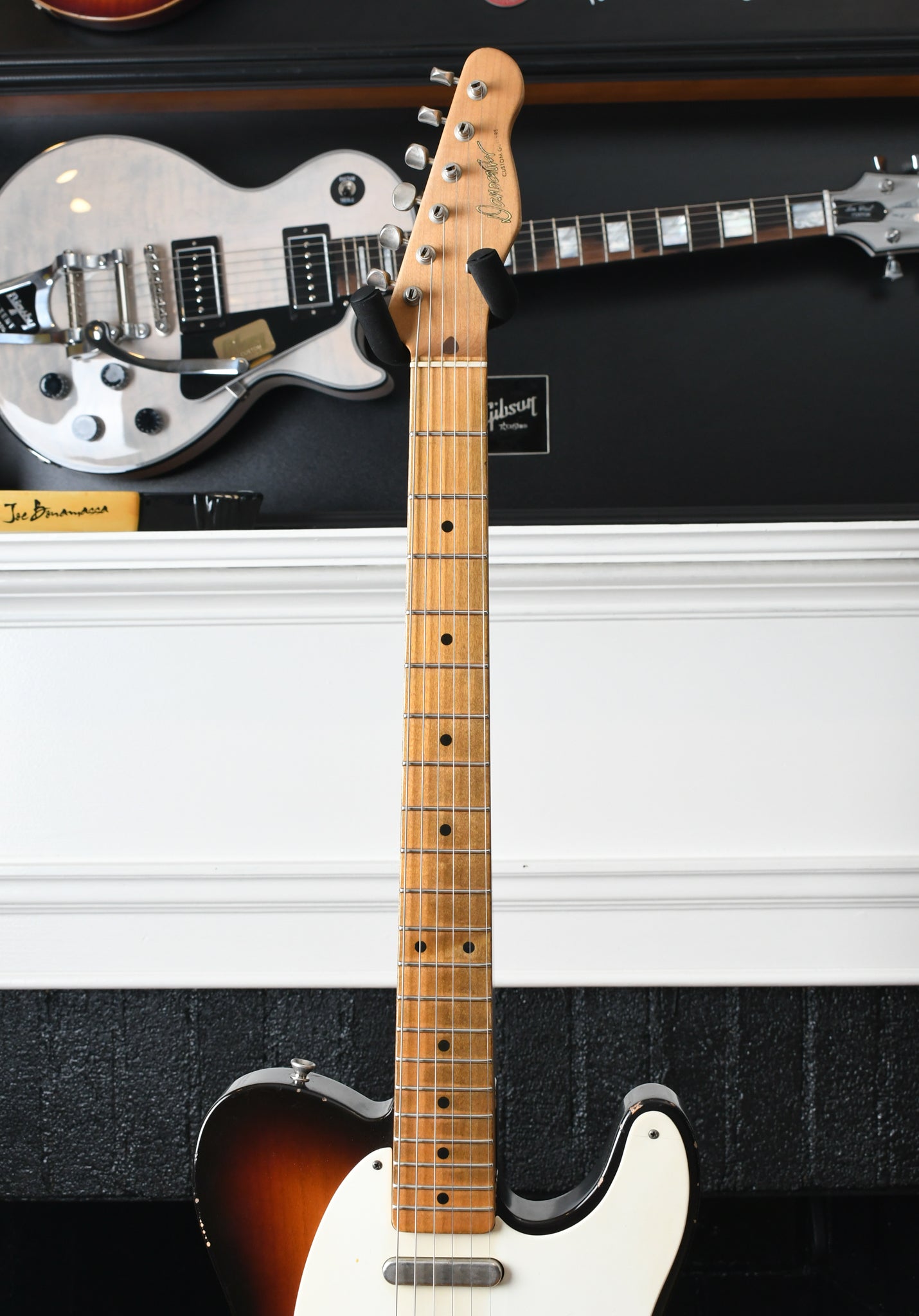 2021 Danocaster Single Cut Premium Whiteguard & Ron Ellis Pickups