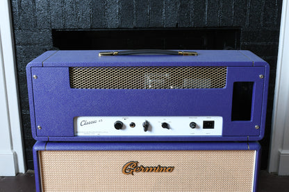 Germino Classic 45 Master Volume & Style II 2x12 Cabinet Purple Tolex