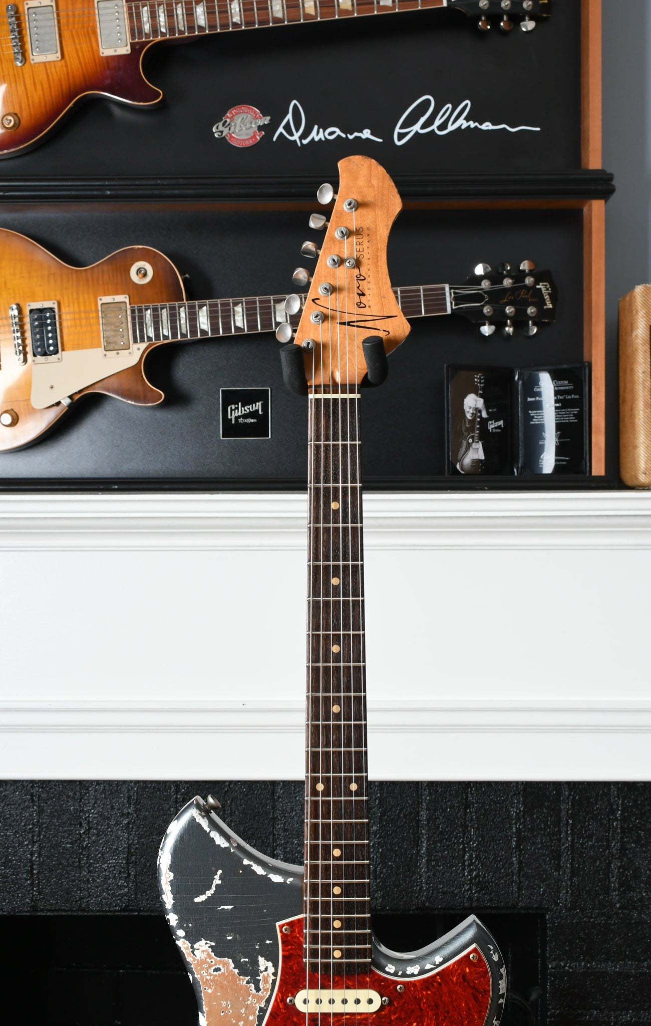 2018 Novo Guitars Serus S Heavy Aged Charcoal Frost