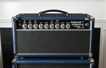 Amplified Nation Wonderland Overdrive V2 50 Watt Head & 1x12 Cabinet Blue Crocodile Tolex