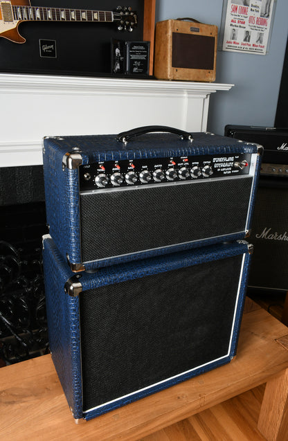 Amplified Nation Wonderland Overdrive V2 50 Watt Head & 1x12 Cabinet Blue Crocodile Tolex