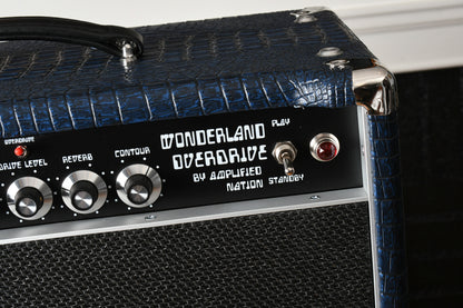 Amplified Nation Wonderland Overdrive V2 50 Watt Head & 1x12 Cabinet Blue Crocodile Tolex