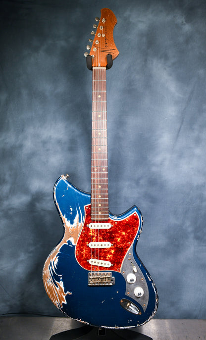 2019 Novo Guitars Serus S Como Blue Metallic ThroBak's