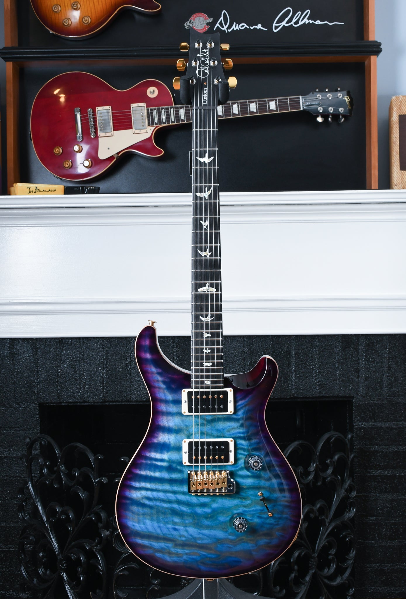 Paul Reed Smith PRS Custom 24 10 Top Quilt Aqua Blue Purple Burst