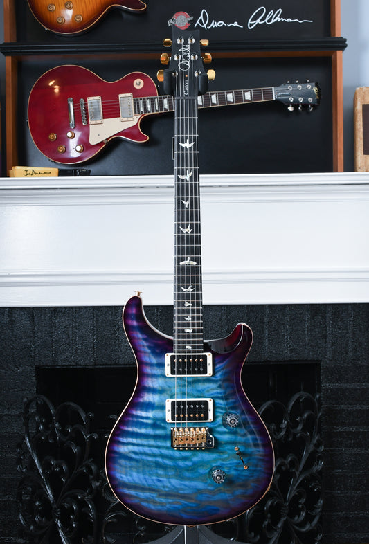 Paul Reed Smith PRS Custom 24 10 Top Quilt Aqua Blue Purple Burst Flamed Maple Neck/Ebony Board