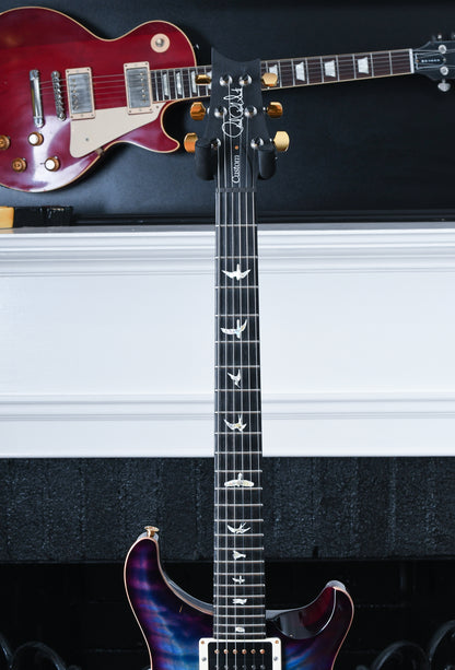 Paul Reed Smith PRS Custom 24 10 Top Quilt Aqua Blue Purple Burst Flamed Maple Neck/Ebony Board