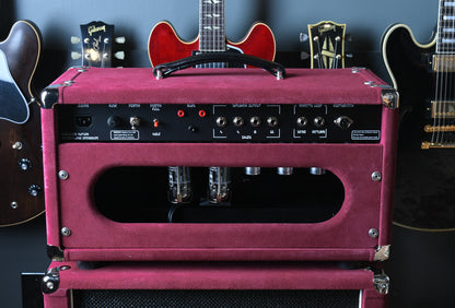 Amplified Nation Wonderland Overdrive V2 50 Watt Head & 2x12 Cabinet Maroon Suede/Black Sparkle
