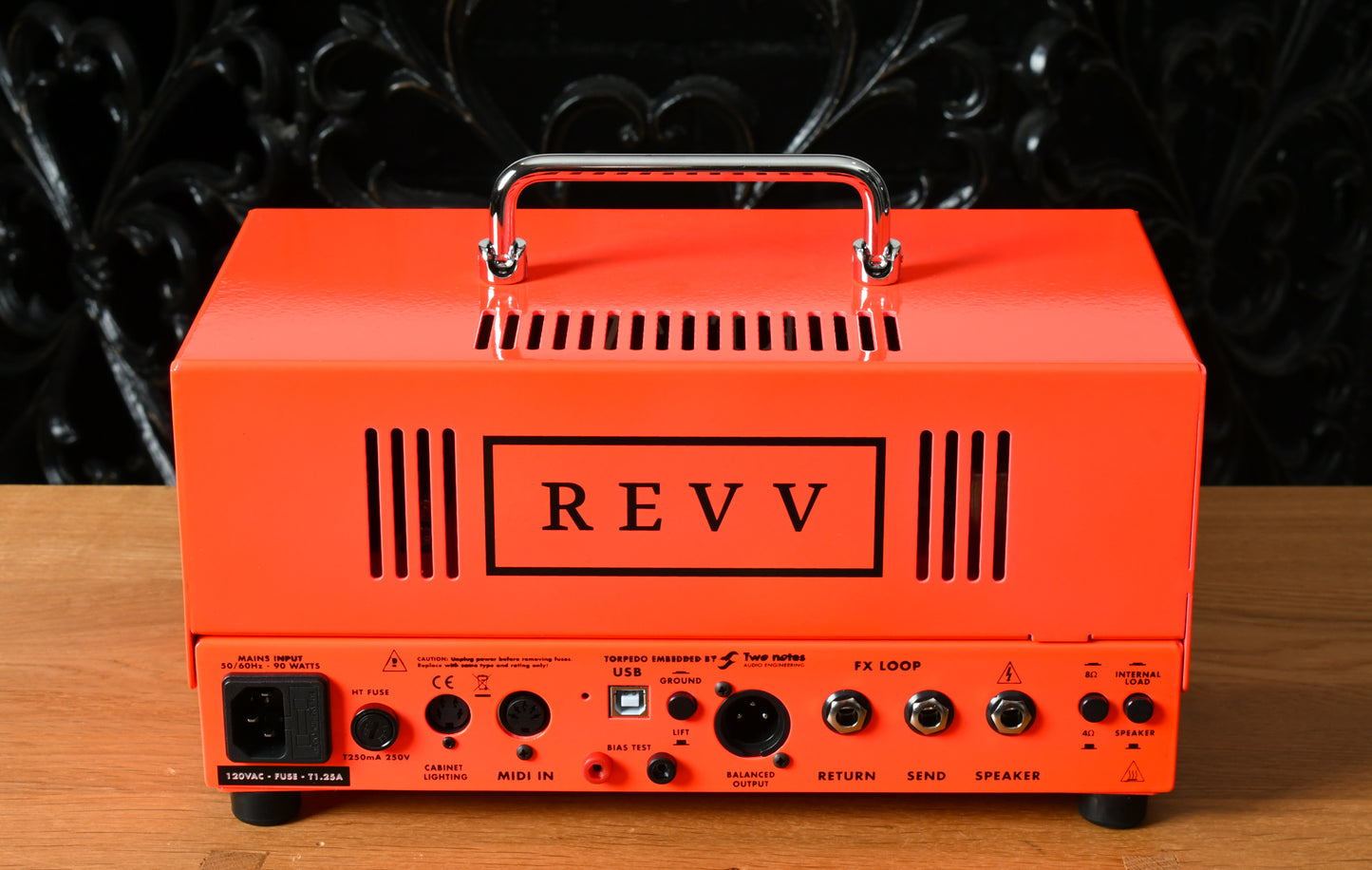 Revv D20 20/4 Watt Guitar Head w/Two Notes Torpedo Embedded-custom color Shocking Red! DISPLAY MODEL