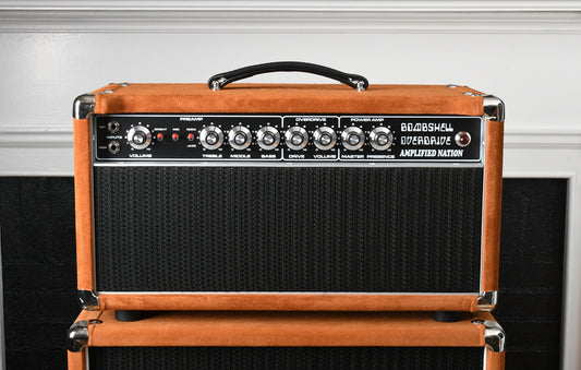 Amplified Nation Bombshell Overdrive 50 Watt Head & 1x12 Cabinet Golden Brown Suede/Black