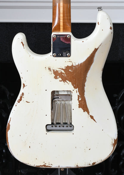 2020 Fender Custom Shop '60 Stratocaster GT11 Heavy Relic Olympic White Roasted Maple Neck