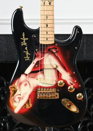 1994 Fender Playboy 40th Ann. Stratocaster Marilyn Monroe Personally Signed by Hugh Hefner