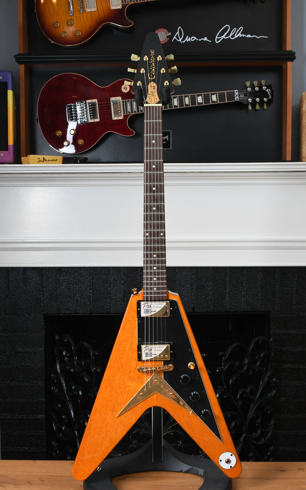 2018 Epiphone Ltd Edition Joe Bonamassa 1958 "Amos" Korina Flying V