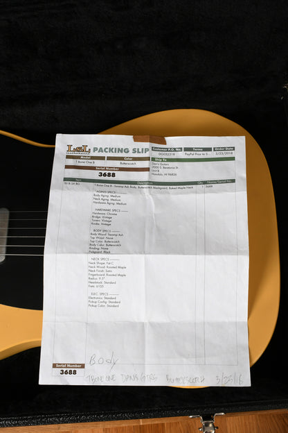 2018 LSL T Bone One Butterscotch