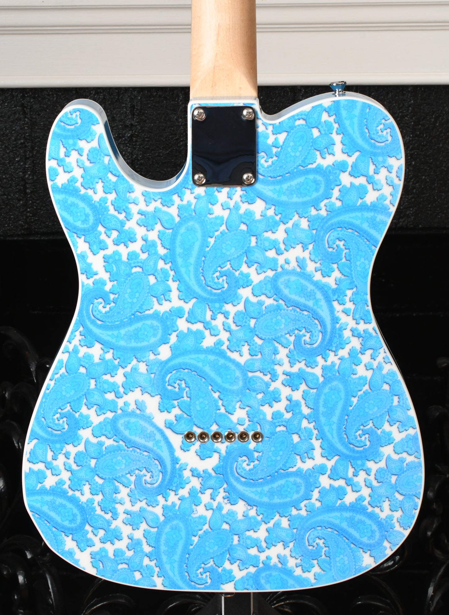 Crook Telecaster Blue Sparkle Paisley