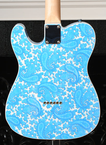 Crook Telecaster Blue Sparkle Paisley