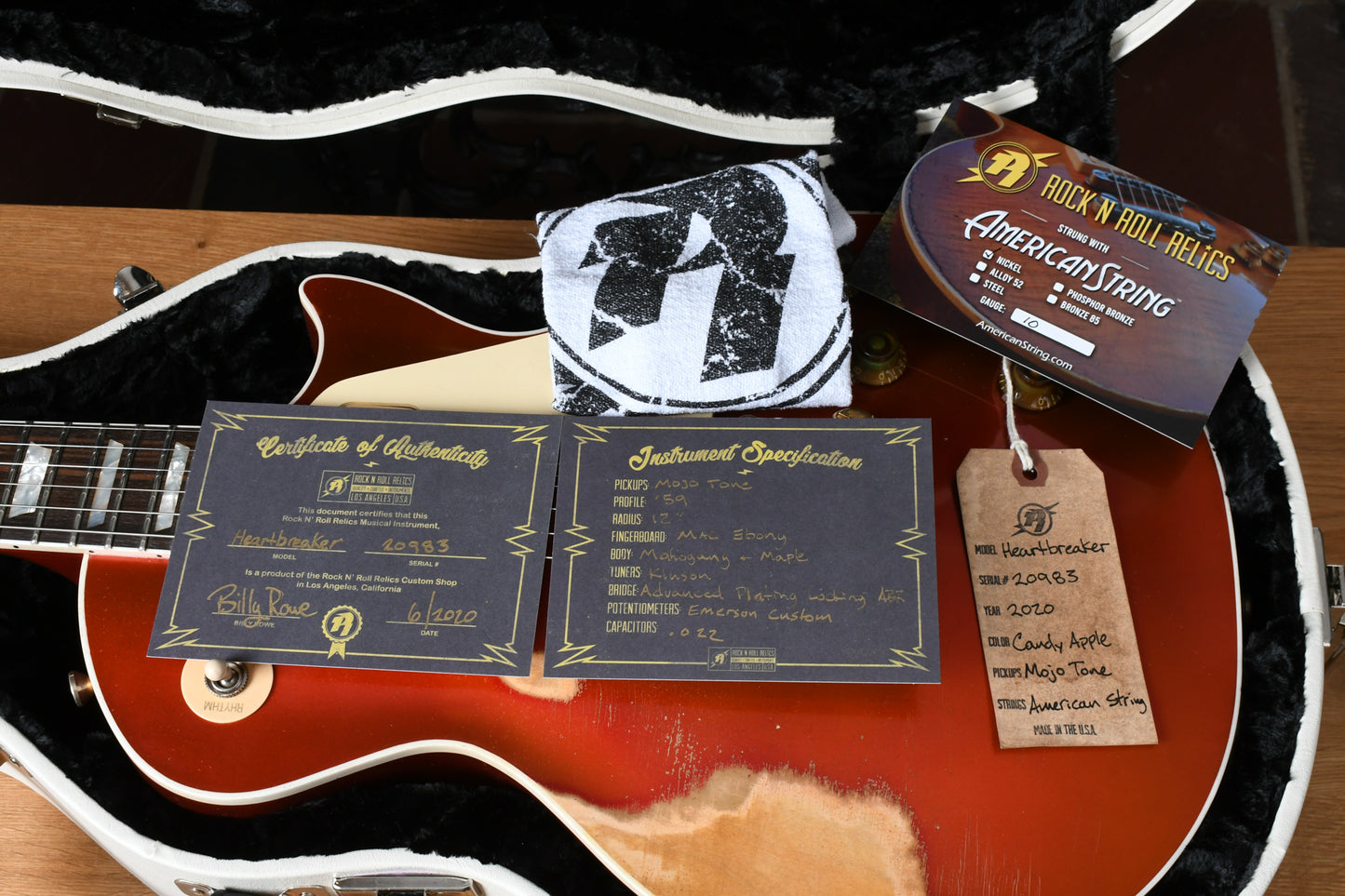 2020 Rock N Roll Relics Heartbreaker P-90 Candy Apple Red
