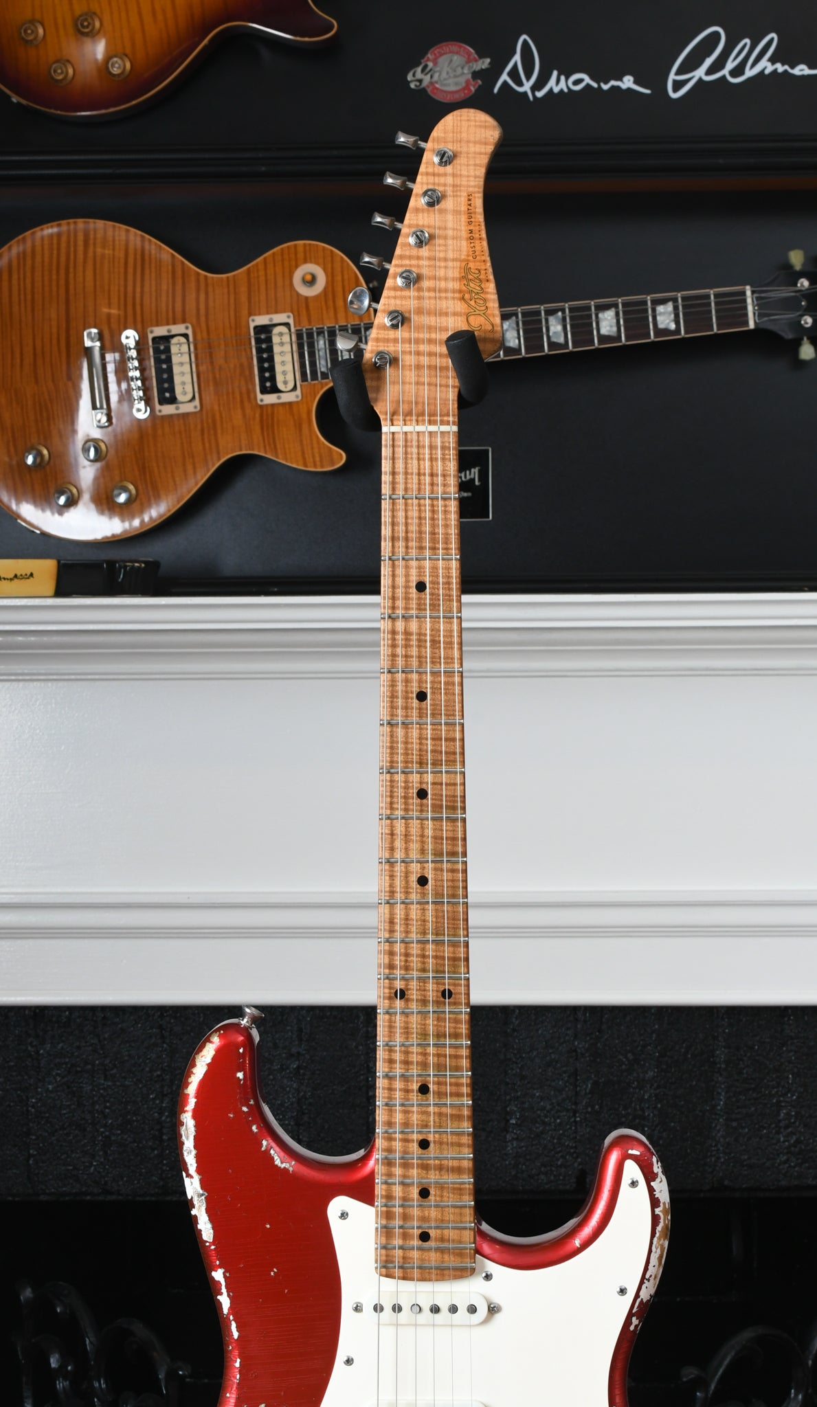 2019 Xotic XSC-1 Heavy Aged Candy Apple Red & Mastergrade Roasted Maple Neck