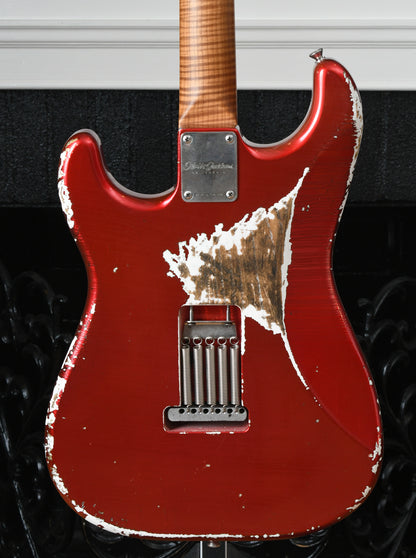 2019 Xotic XSC-1 Heavy Aged Candy Apple Red & Mastergrade Roasted Maple Neck