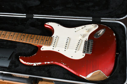 2019 Xotic XSC-1 Heavy Aged Candy Apple Red & Mastergrade Roasted Maple Neck