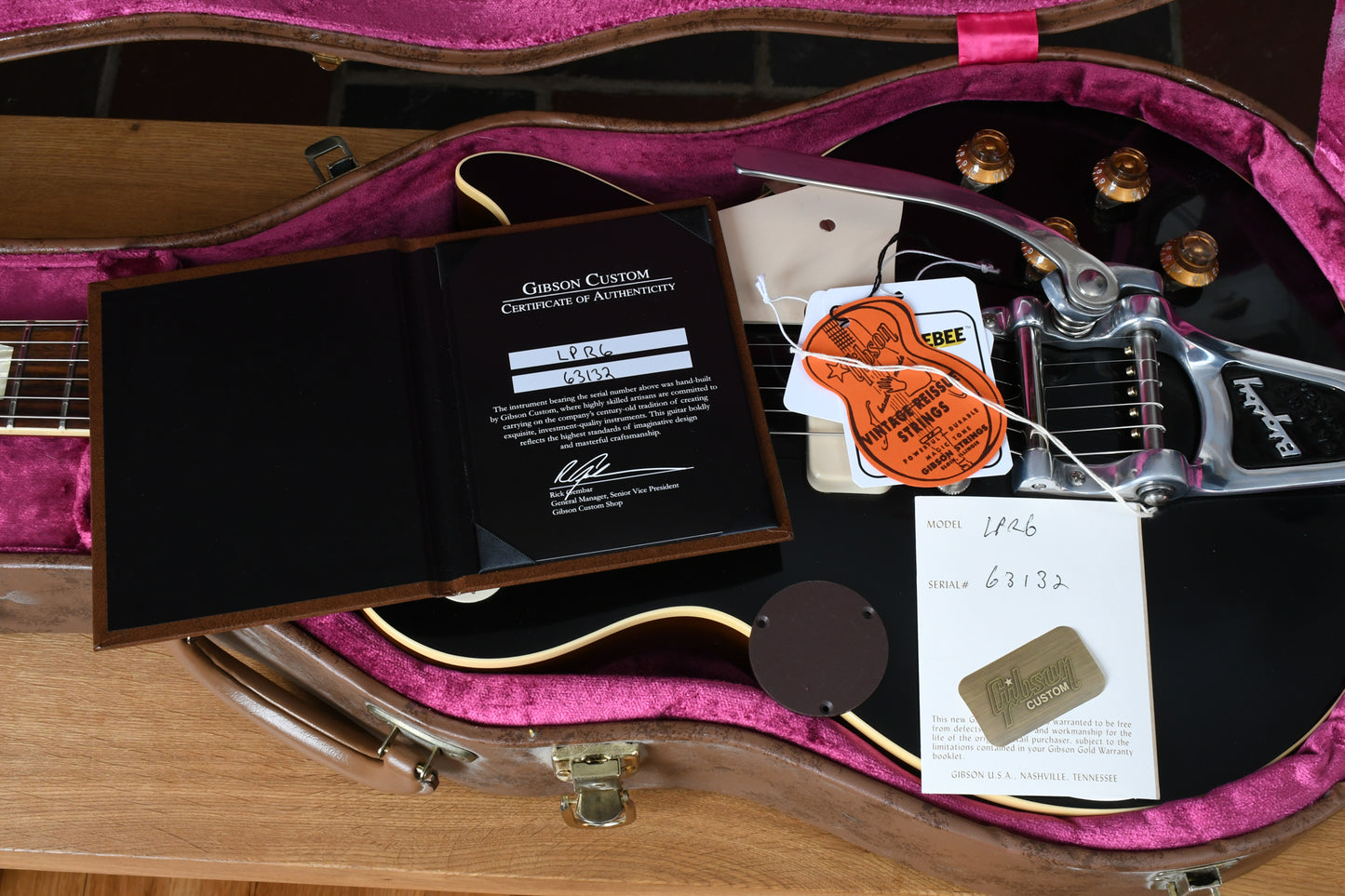 2013 Gibson Les Paul 1956 R6 VOS Black Top Bigsby