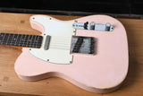 2022 Danocaster Single Cut Shell Pink Budz Pickups