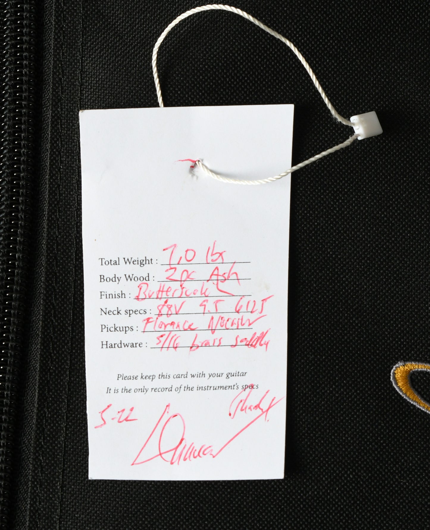 2022 Danocaster Single Cut Esquire Peter Florance Nocaster Butterscotch