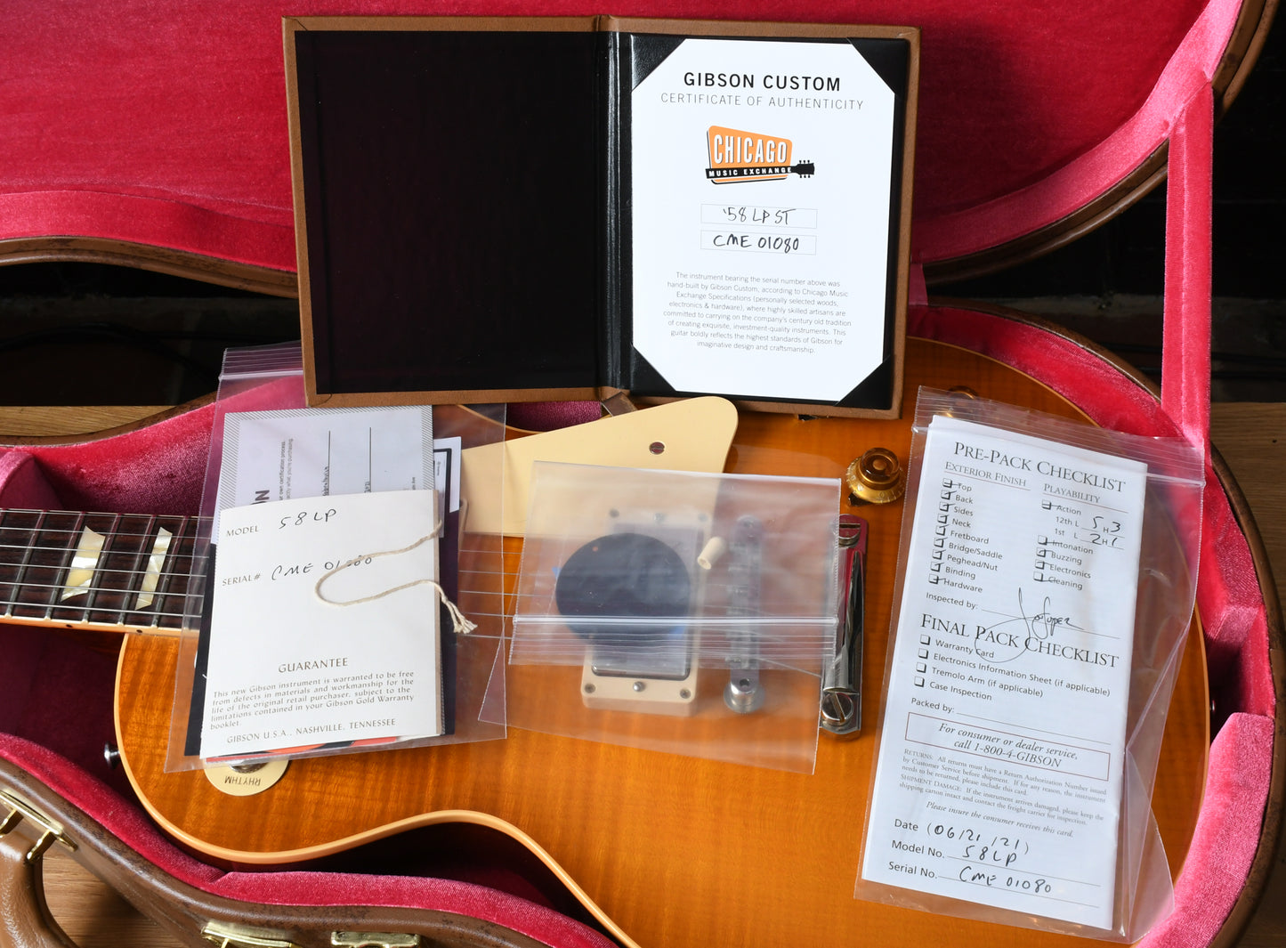 2021 Gibson 1958 Les Paul Standard Reissue R8 CME Exclusive Amber W '59 Carmelita Neck