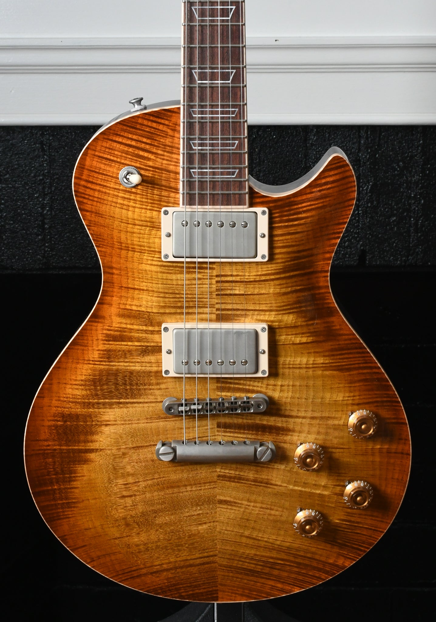 2022 Patrick James Eggle Macon Singlecut Faded Gold Burst Master Grade Top