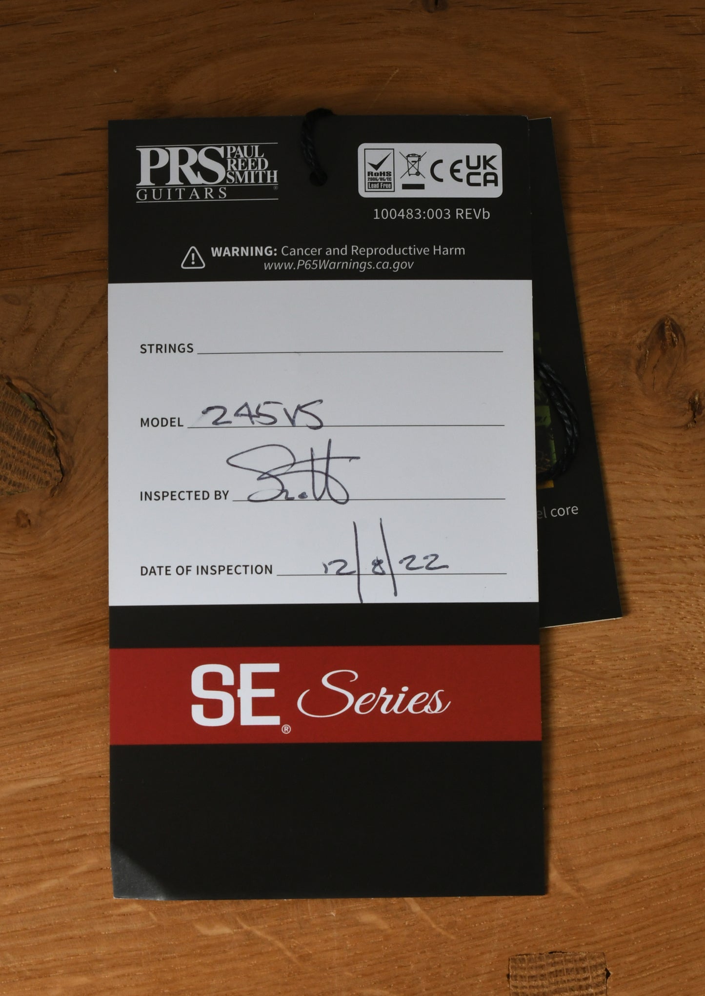 Paul Reed Smith PRS SE 245 Vintage Sunburst
