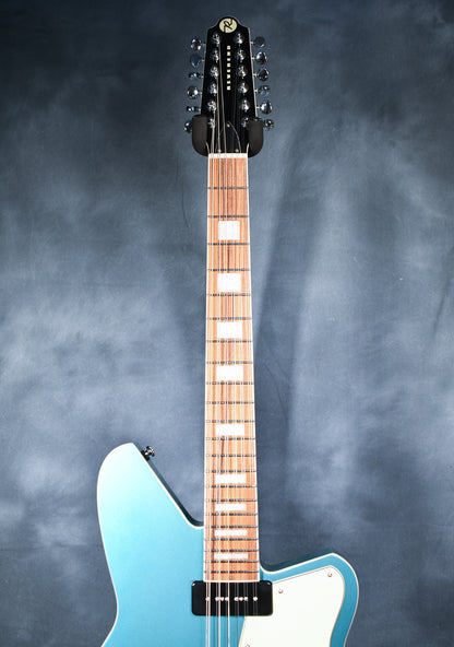 Reverend Airwave 12 String Deep Sea Blue HARDSHELL CASE INCLUDED !