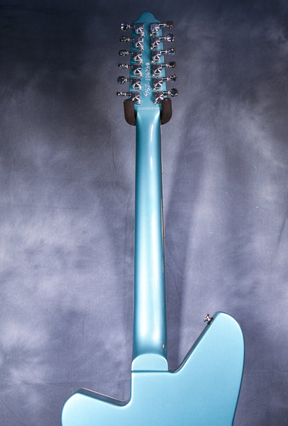 Reverend Airwave 12 String Deep Sea Blue HARDSHELL CASE INCLUDED !