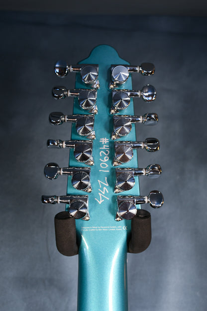 Reverend Airwave 12 String Deep Sea Blue HARDSHELL CASE INCLUDED !