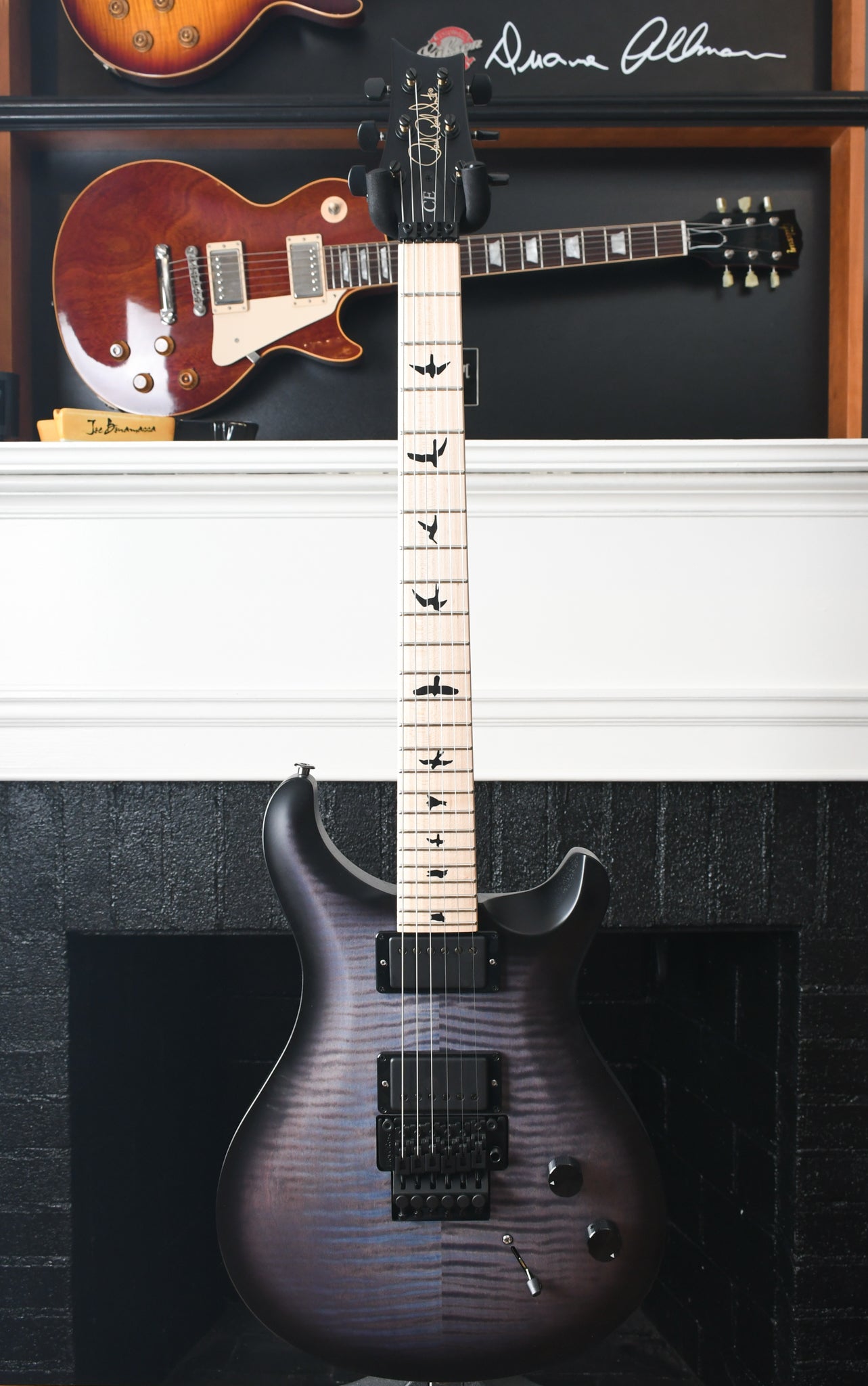 Paul Reed Smith PRS Dustie Waring CE 24 Floyd *Custom Color* Satin Grey Black / Black Wrap Burst