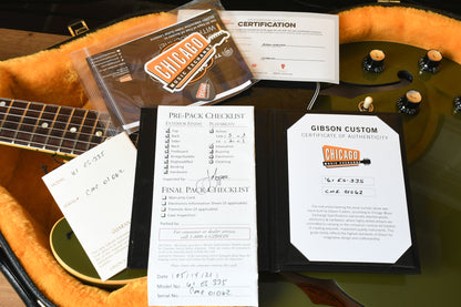2021 Gibson 1961 ES-335 VOS Heavy Antique Olive Drab