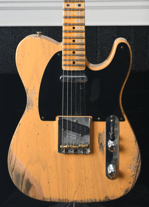 2021 Fender Custom Shop 1953 Telecaster Heavy Relic Butterscotch Blonde