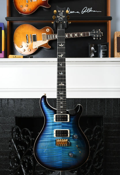 2022 Paul Reed Smith PRS Custom 24 *Custom Color* 10 Top Aqua Blue Black Burst